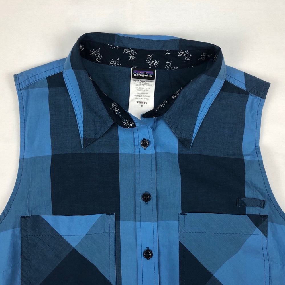 Sleeveless Patagonia Button Up Shirt